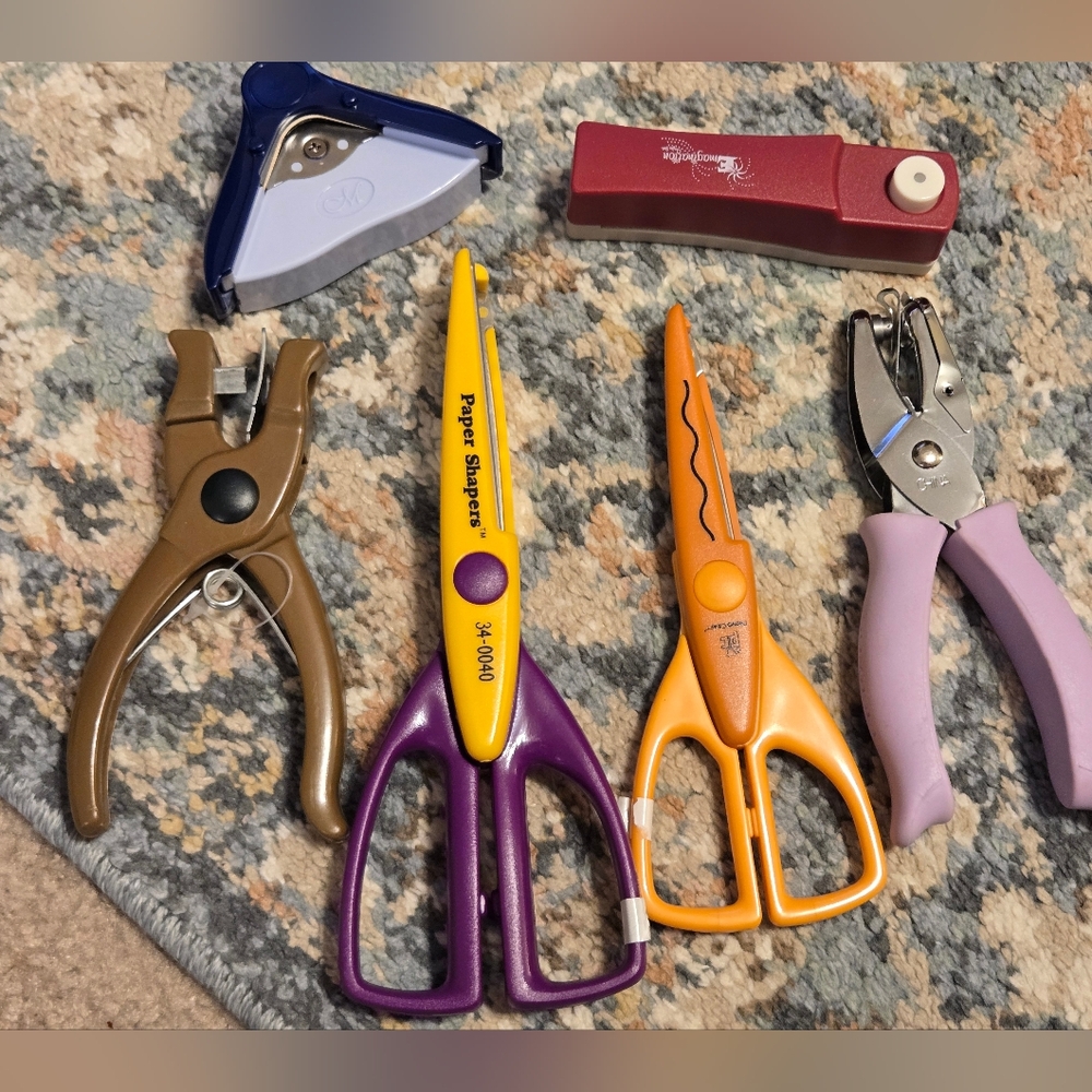 Craft Scissors and Punches Bundle Scrapbooking Paper Crafts